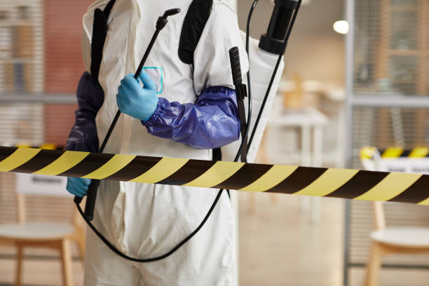 Professional Biohazard Cleanup technician working in Hooksett, NH